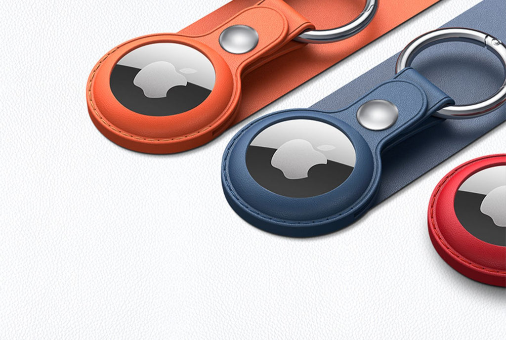 side view of customizable AirTag holder