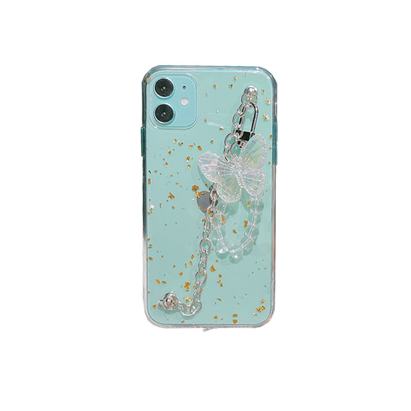 Elegant butterfly chain iPhone case for style