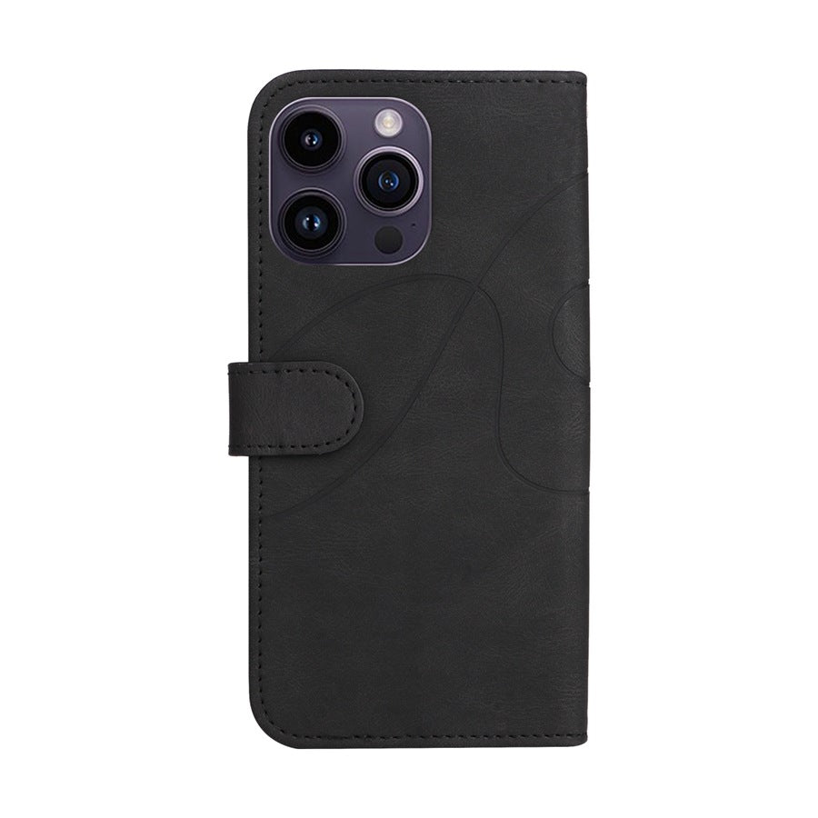 Blue iPhone 15 case with kickstand feature