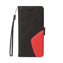 Purple and black dual-color iPhone 15 case