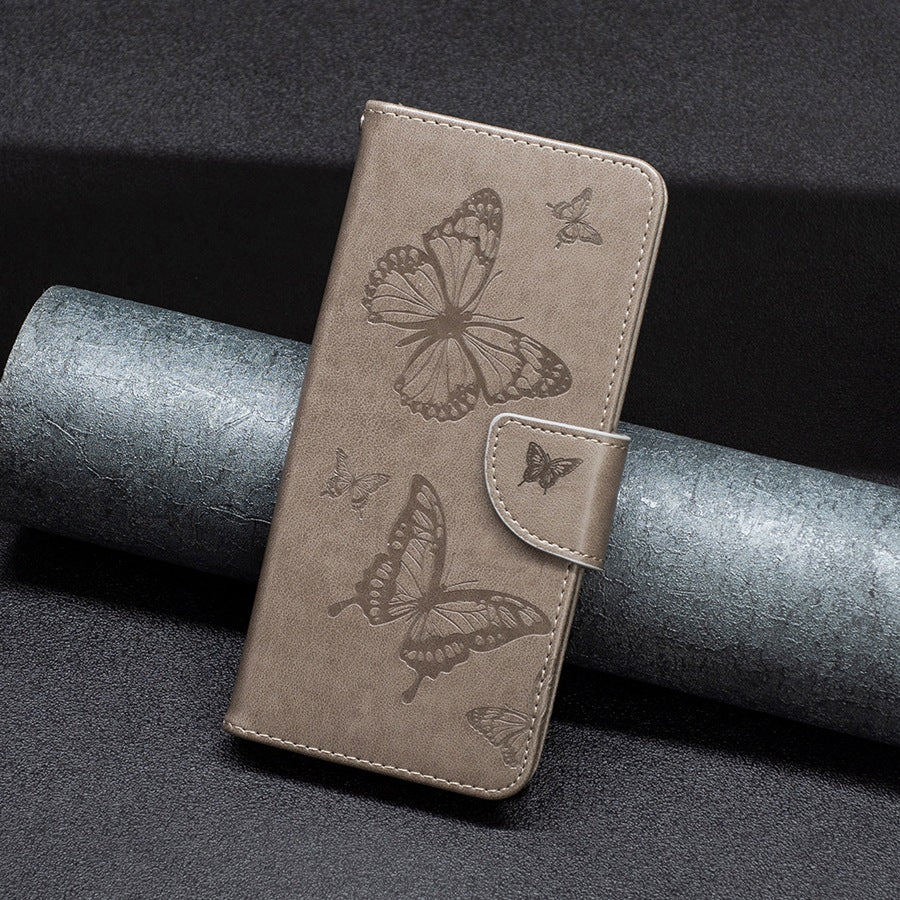 Green iPhone case with intricate embossing