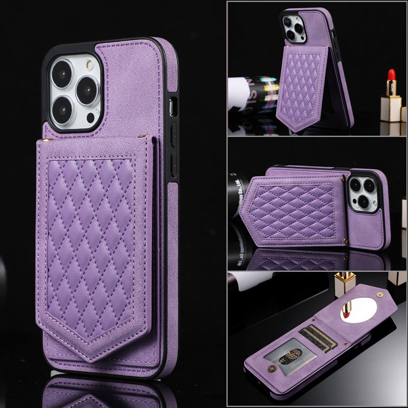 TPU Wallet Case for iPhone 14 Purple