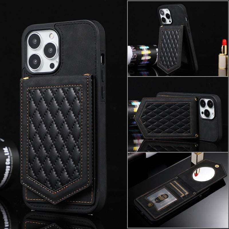 Stylish phone case with mirror on display