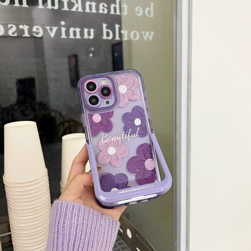 Artistic Floral iPhone Case in Hand
