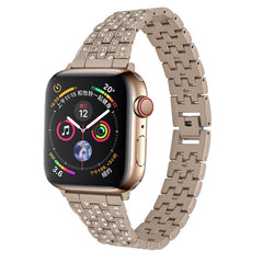 Multi-coloured luxury watch band with clasp