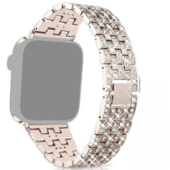Adjustable watch band displayed on a surface