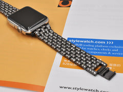 Lightweight diamond-studded Apple Watch band