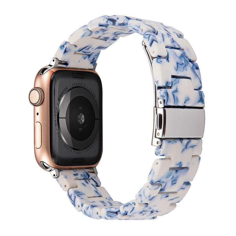 Adjustable natural resin watch band for Apple Watch