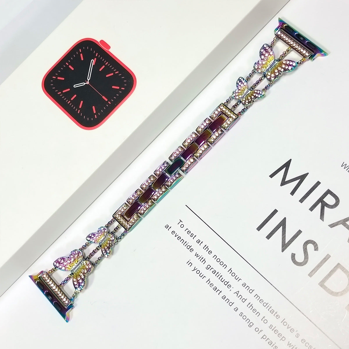 Elegant rose gold band for Apple Watch