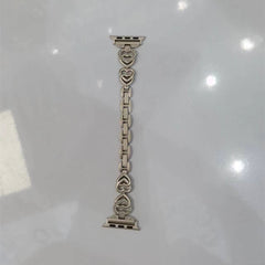 Black metal rhinestone watch band for Apple Watch