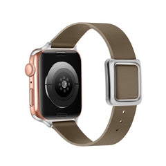 Sandy Beige genuine leather Apple Watch band