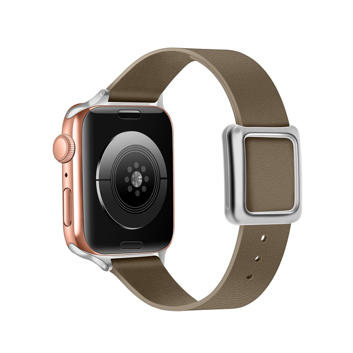 Sandy Beige genuine leather Apple Watch band