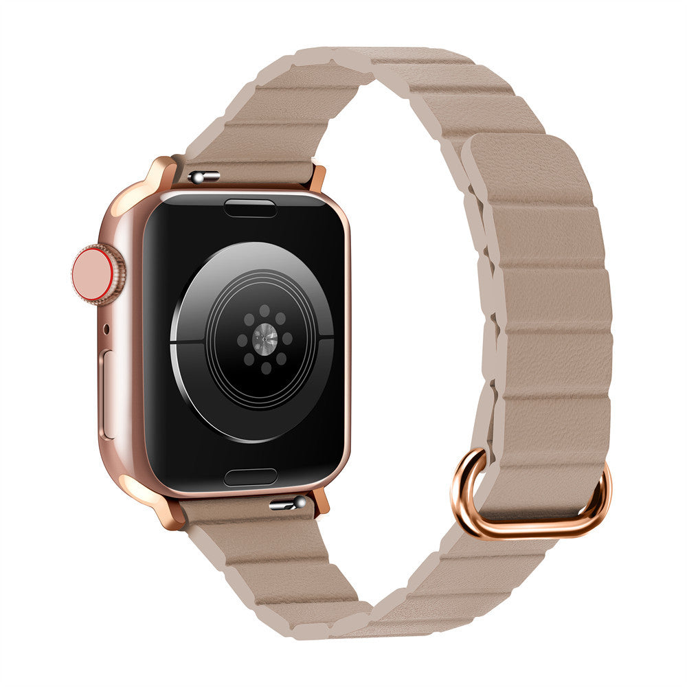Close-up of magnetic buckle on wristband