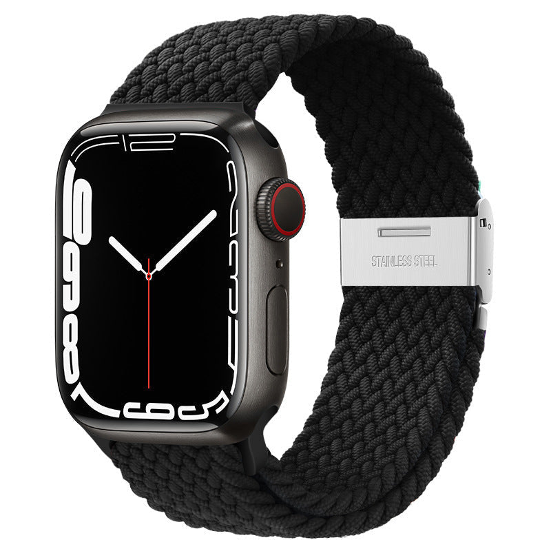 Close up of durable nylon material for Apple Watch strap