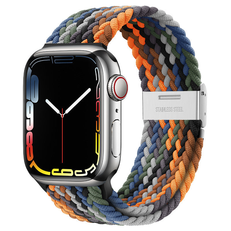 Stylish Sunset Red nylon strap for Apple Watch