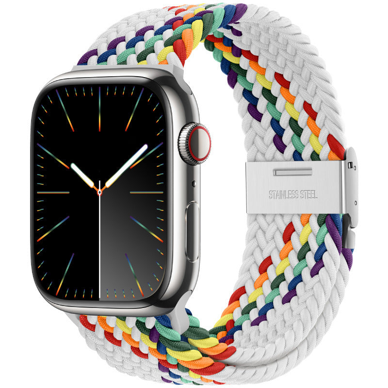Stylish Sunset Red nylon strap for Apple Watch