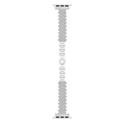 Comfortable fit of the diamond-studded Apple Watch band