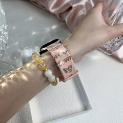 Elegant Butterfly Apple Watch Band in Silver