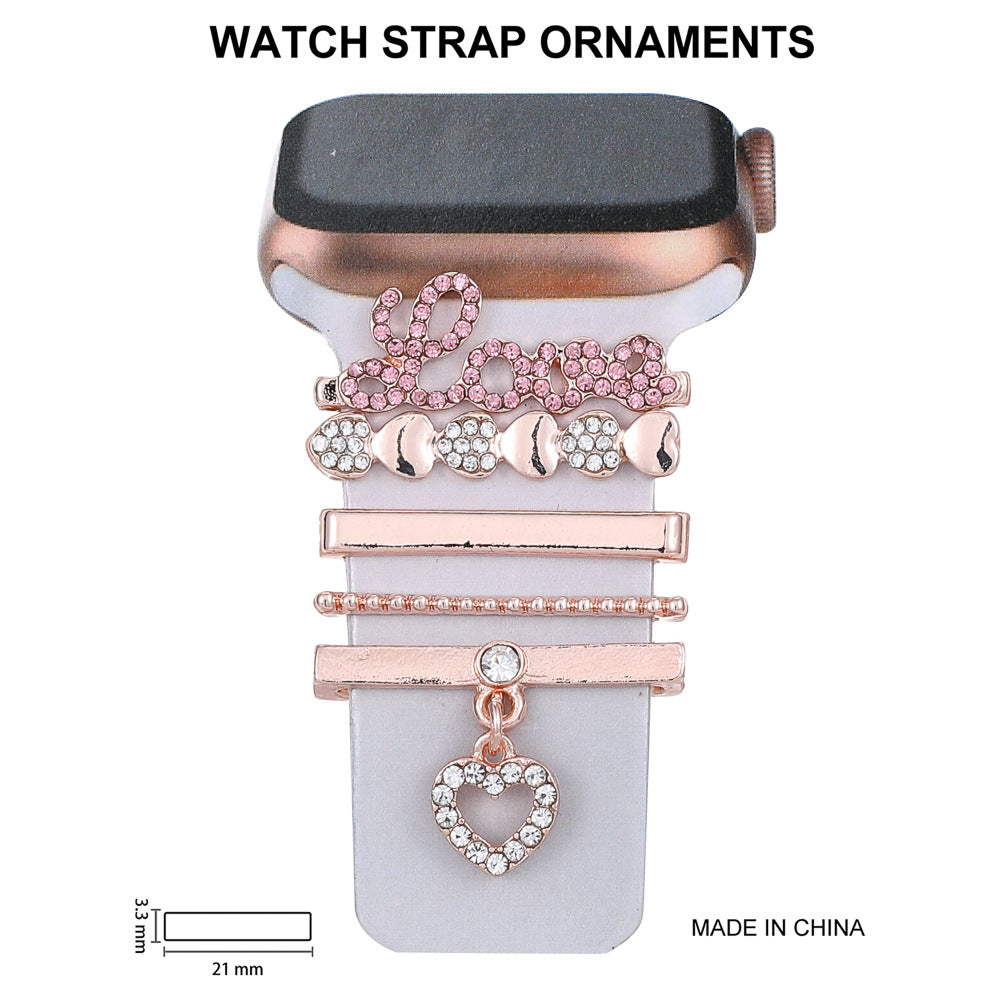 Elegant rhinestone Apple Watch strap design - image 2