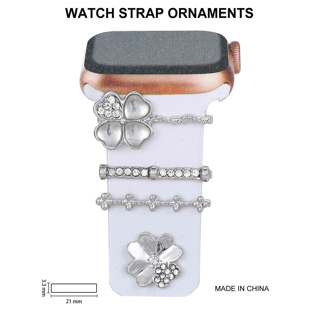 Rhinestone accented Apple Watch strap displayed - image 8