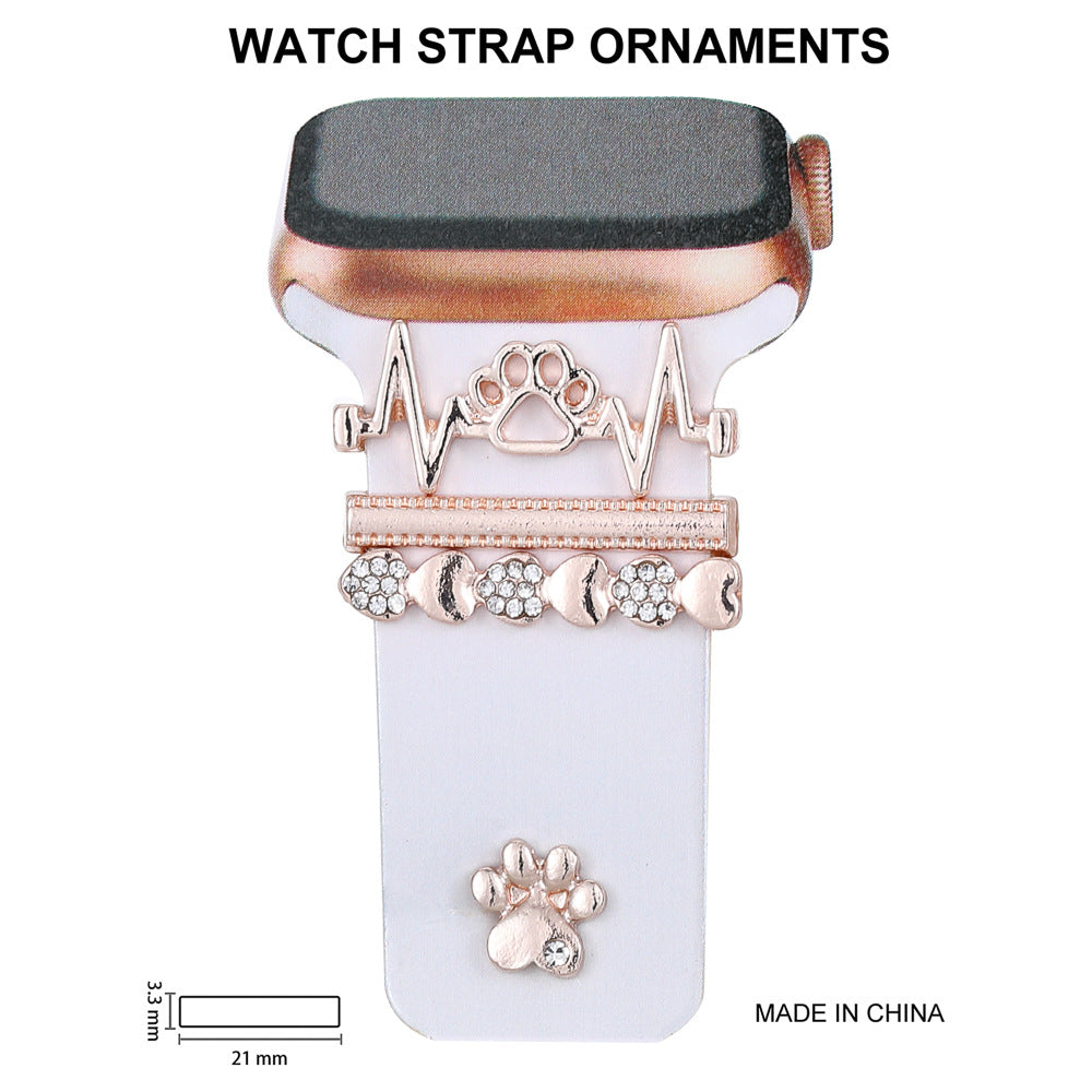 Elegant rhinestone Apple Watch strap design - image 2