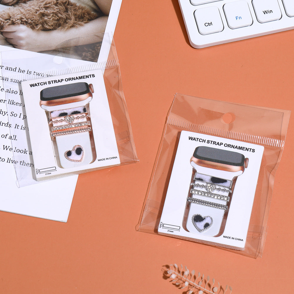 Stylish silicone watch band with rhinestones - image 3