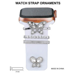 Close-up of rhinestone embellishments on watch strap - image 5