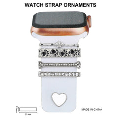 Stylish silicone watch band with rhinestones - image 3