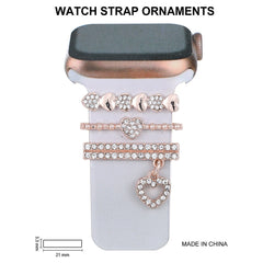 Close-up of rhinestone embellishments on watch strap - image 5