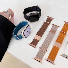 Elegant white leather strap for Apple Watch Ultra 2