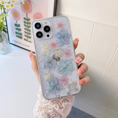 Floral Gold Foil iPhone Case in purple
