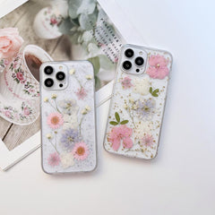 Floral iPhone Case with gold accents