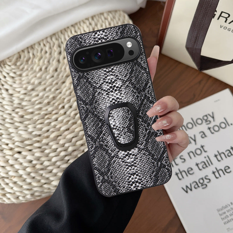 High-quality faux leather phone case in various colours