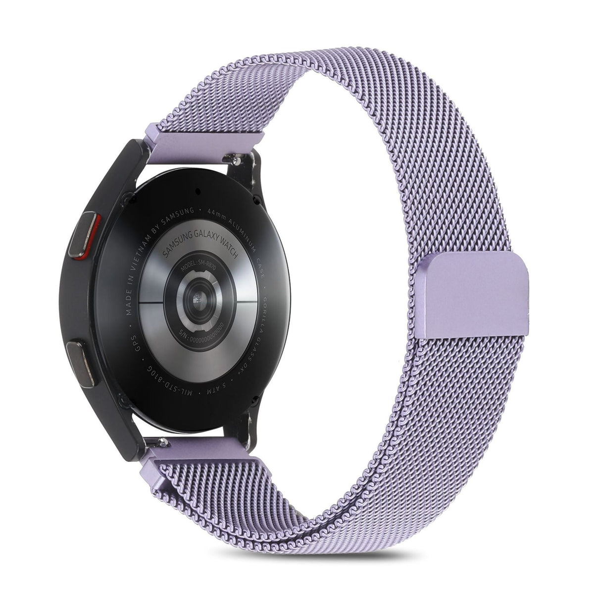 Premium Milanese Loop Band in silver on a smartwatch
