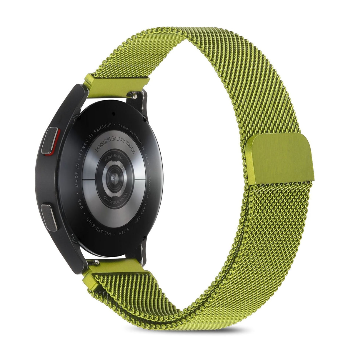 Black metal Milanese loop smartwatch band