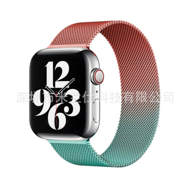 Stylish Milanese loop band in silver for Apple Watch