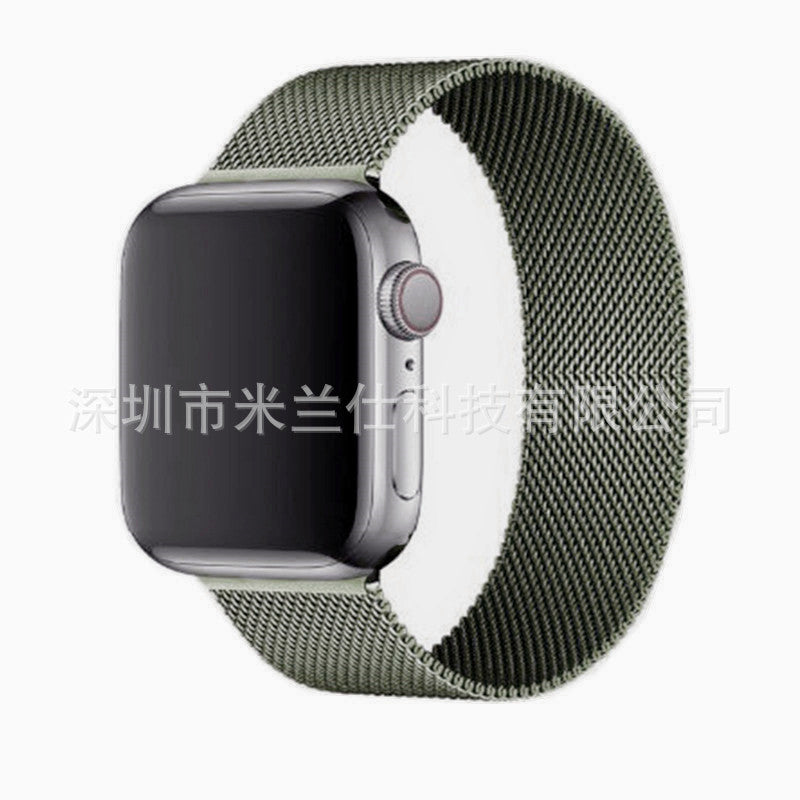 Stylish Milanese loop band in silver for Apple Watch