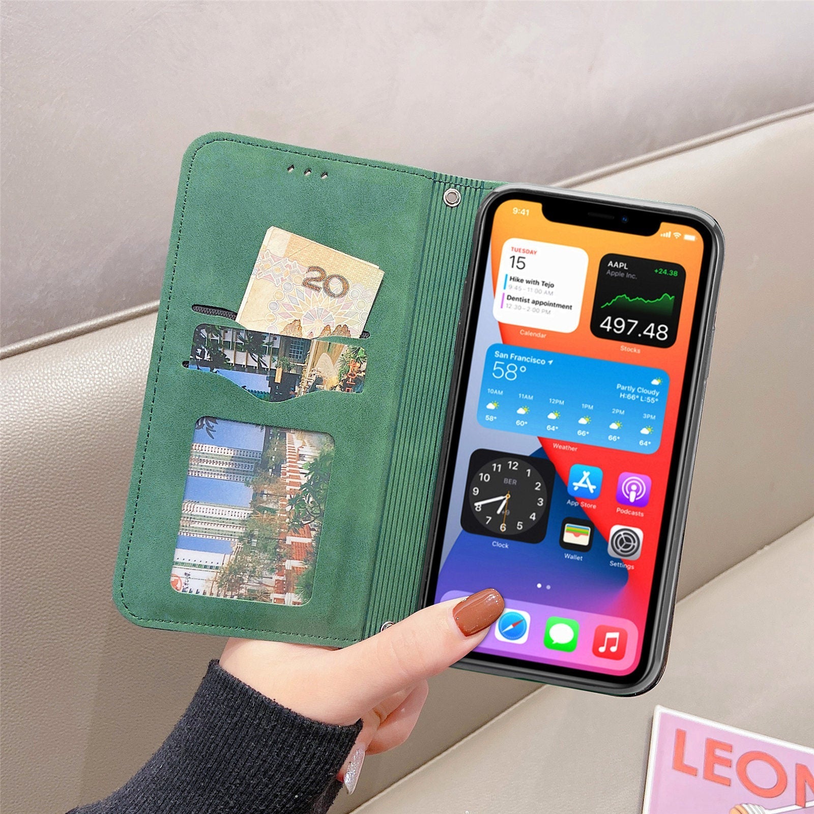 Stylish phone case with hidden stand