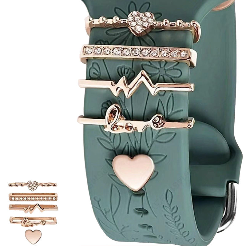 Lifestyle image of silicone watch band on a wrist