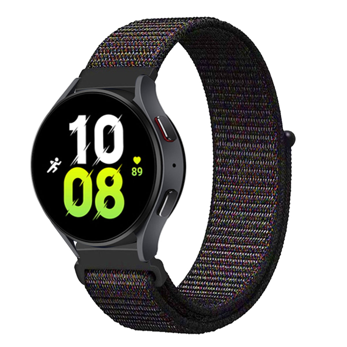 Nylon sport watch band in bright pink
