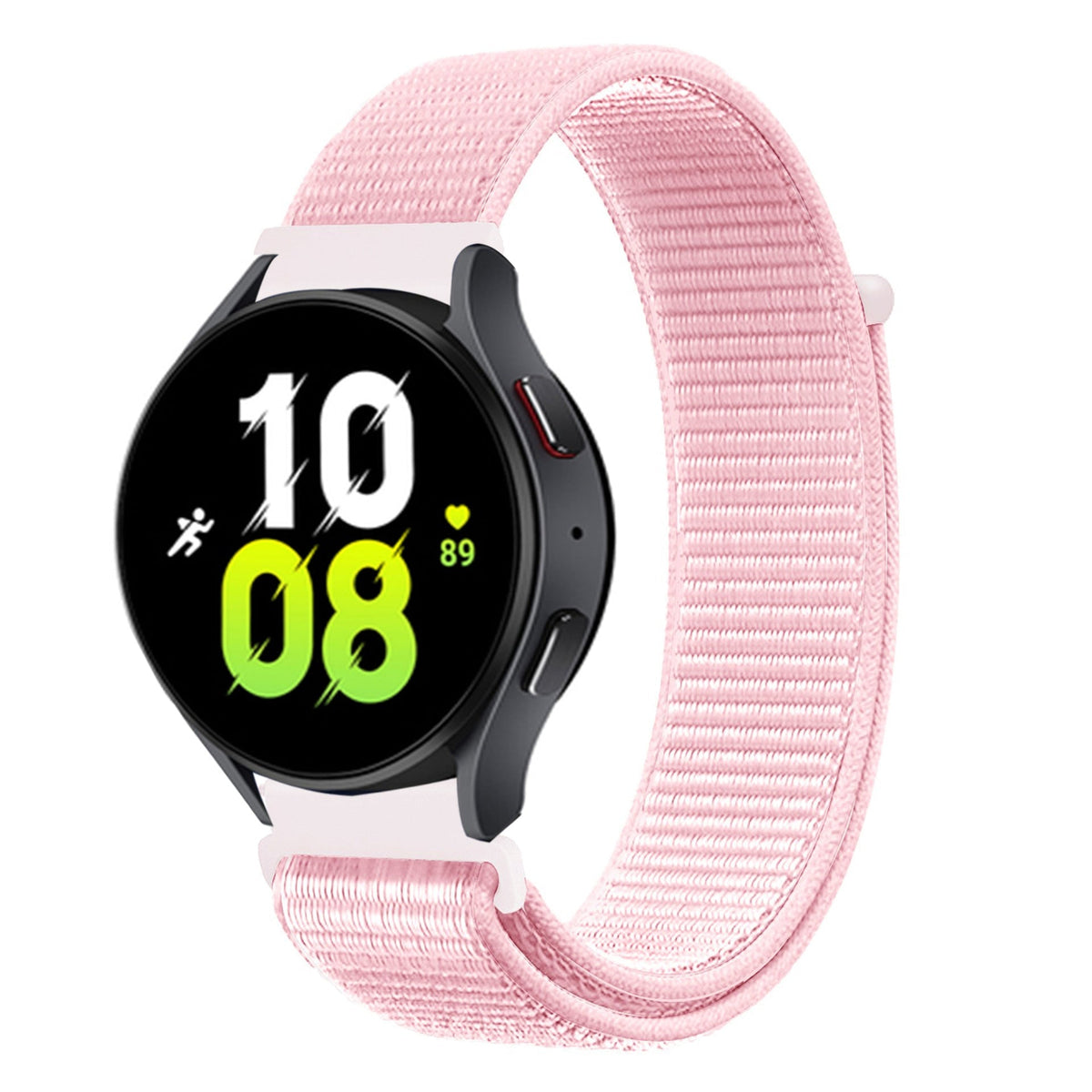 Nylon sport watch band in bright pink