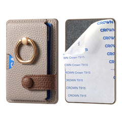 Image of slim card holder in brown