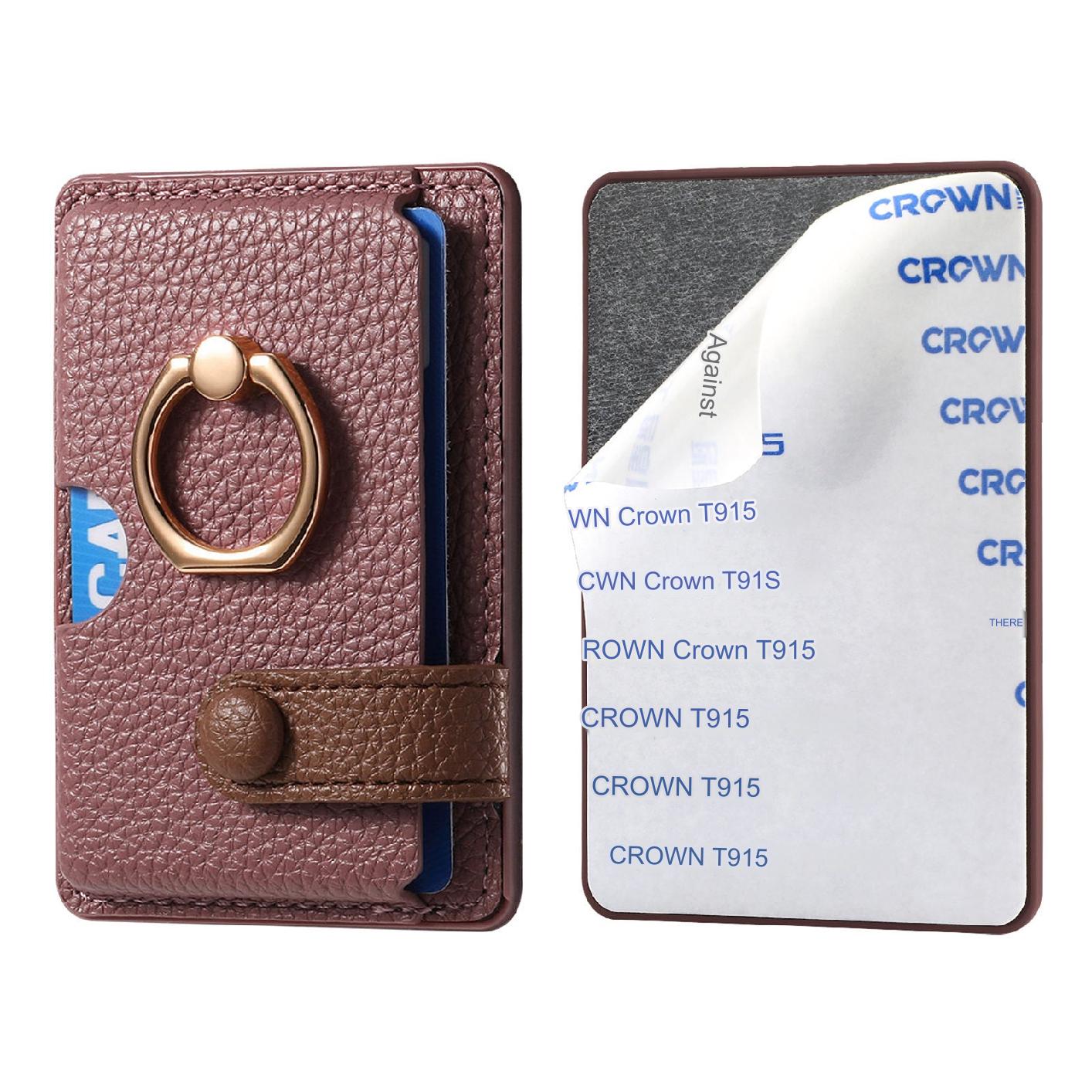 Image of card holder available in apricot red