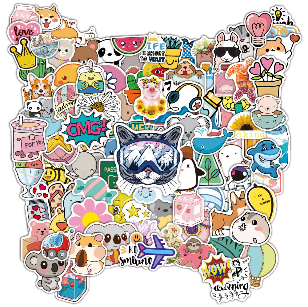 waterproof vinyl stickers showcasing different designs