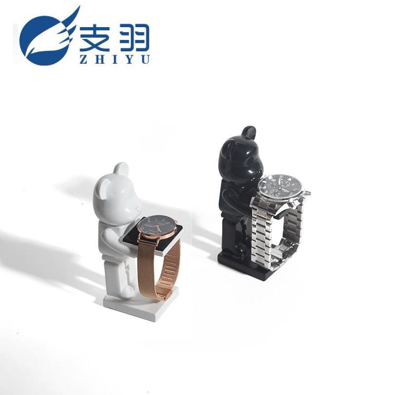 Close-up of white Astronaut watch holder