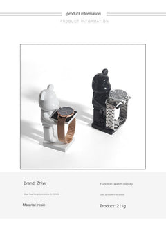 Side view of astronaut watch stand
