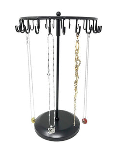 Space-Saving Jewelry Display Stand with Hooks