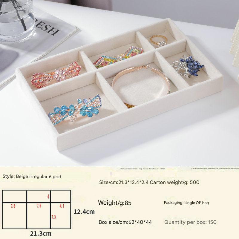 Minimalist design jewelry tray with compartments