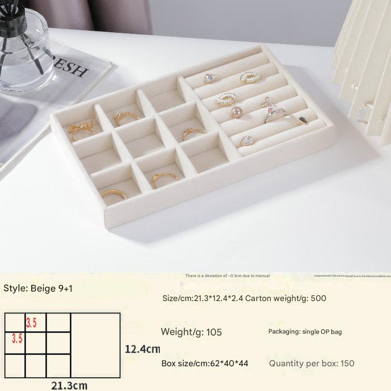 Versatile jewelry tray showcasing rings and watches