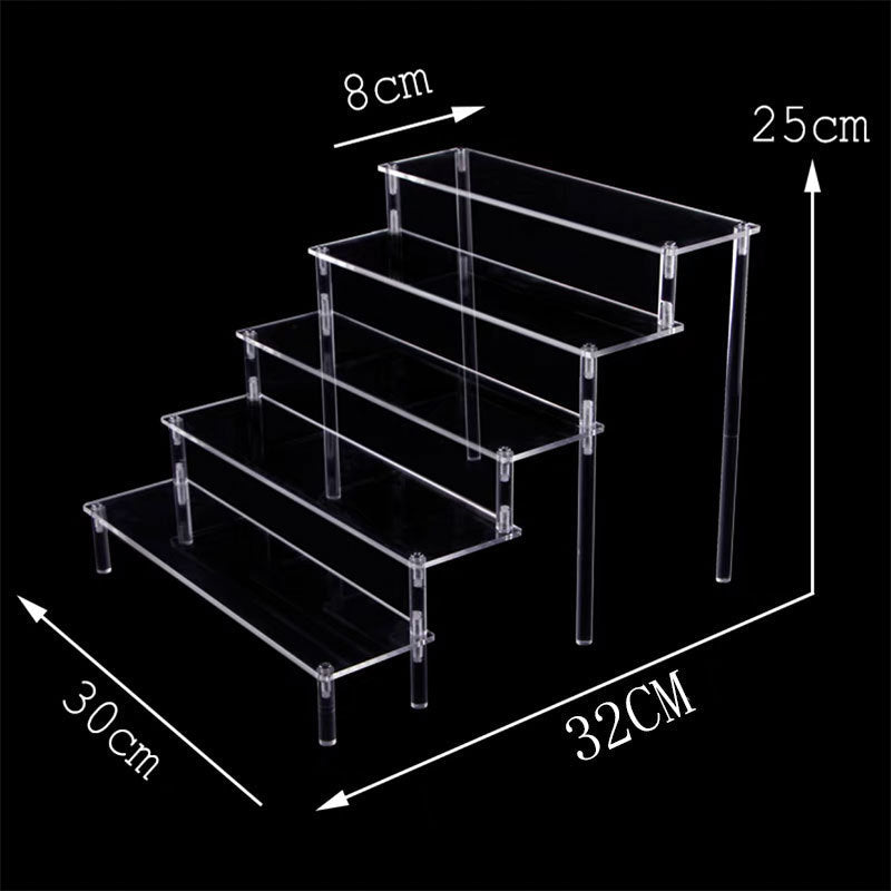 Acrylic display with protective film intact